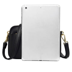Women's Soft Leather Shoulder Bag Multi-Layer Crossbody Handbag