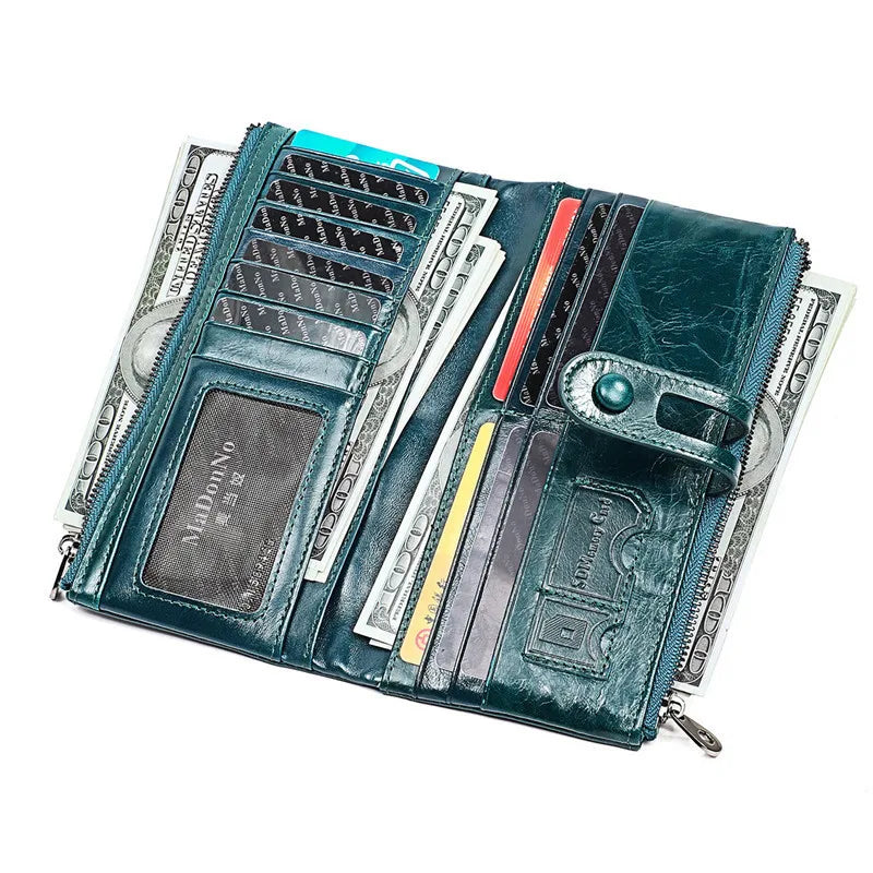 RFID Wallet Women Long Womens Wallets Clutch