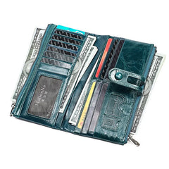 RFID Wallet Women Long Womens Wallets Clutch