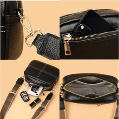 Cow Leather Shoulder Bag Crossbody for Women Soft Leather Handbag