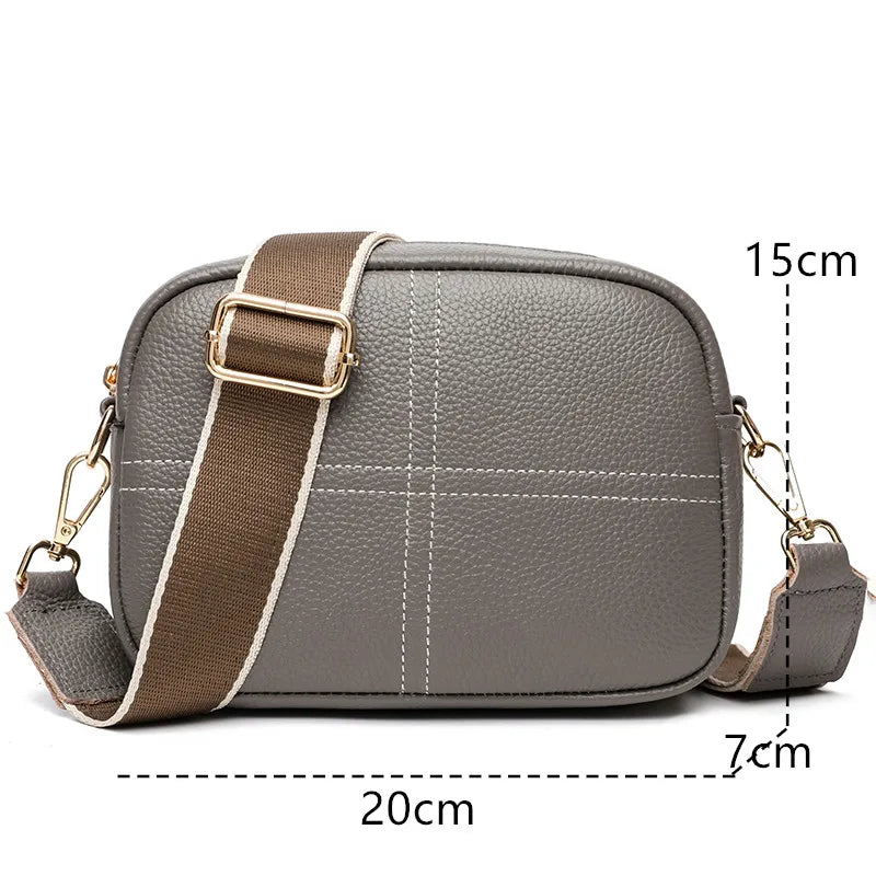 Cow Leather Shoulder Bag Crossbody for Women Soft Leather Handbag