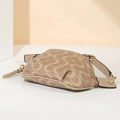 Woven Lattice Belt Bag Women's Waist Bag Thick Chain Fanny Pack