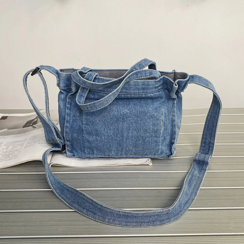 Denim Shoulder Bag Small Handbag Lady Travel Purse