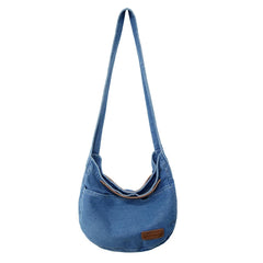 High Denim Shoulder Bag Large Messenger Bags Girls Cross Body Schoolbag
