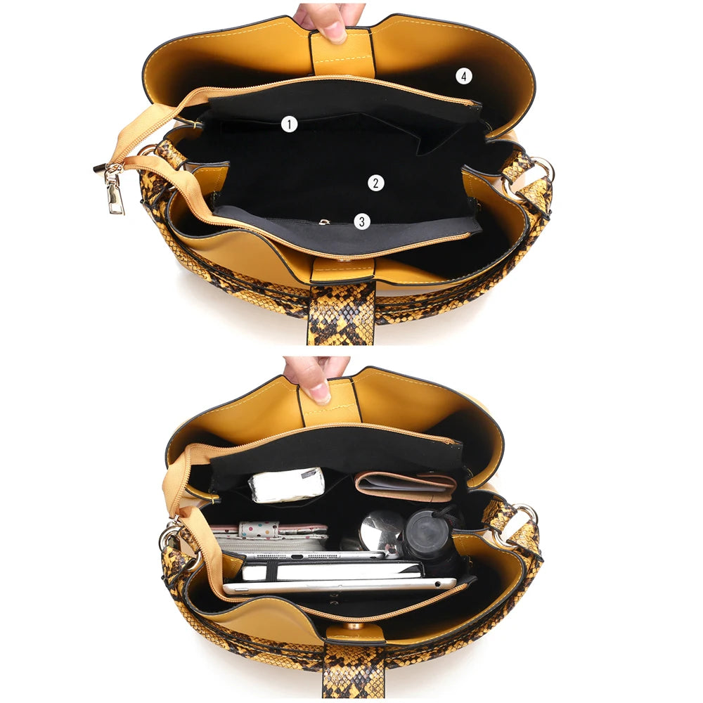 Stylish Crossbody Bag for Women PU Leather Shoulder Bucket Satchel