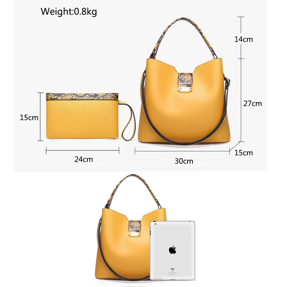 Stylish Crossbody Bag for Women PU Leather Shoulder Bucket Satchel