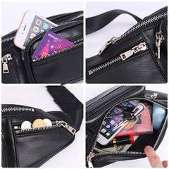 PU Chain Waist Bag Bananka Travel Leisure Fanny Pack Men And Women