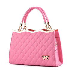 Europe Bowknot Lady PU Leather Handbags Tote Crossbody Bags