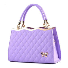 Europe Bowknot Lady PU Leather Handbags Tote Crossbody Bags
