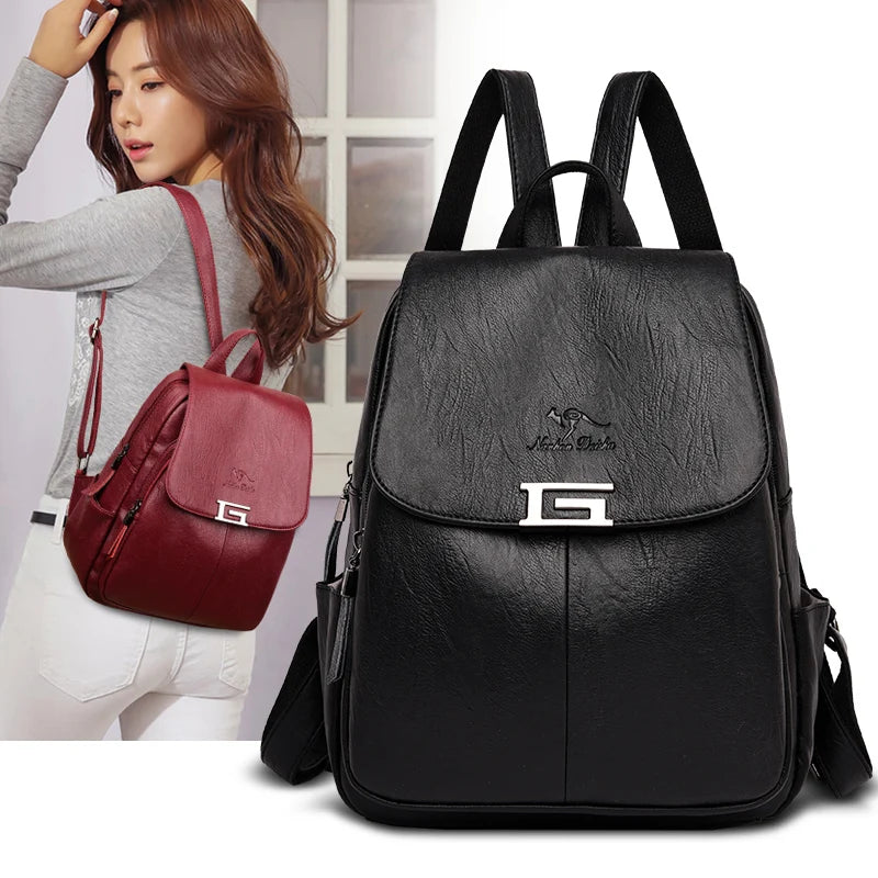 Vintage Women Backpack High Ladies Travel Bag