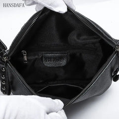 High First layer cowhide Women Handbag 100% Leather Ladies Shoulder Bag Chain
