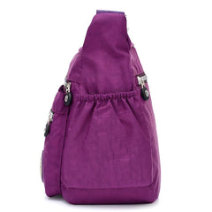 Rural Style Waterproof Nylon Messenger Bags Large Capacity Lady's Crossbody Bag