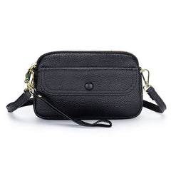 Leather Crossbody Bag Lightweight Phone Purse Wristlet Clutch Bag