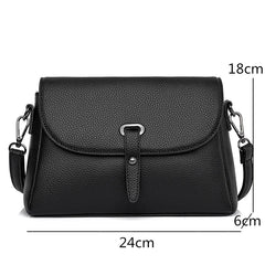 High Leather Handbags Women's Bags Female Crossbody Bag Natural Cowskin
