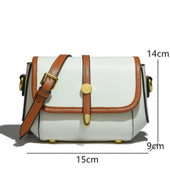 Leather Shoulder Crossbody Bag Women Solid Cow Leather Handbag
