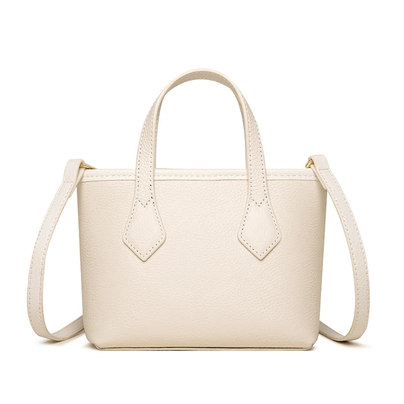 Women's Leather Shoulder Crossbody Bag Solid Cow Leather Handbag