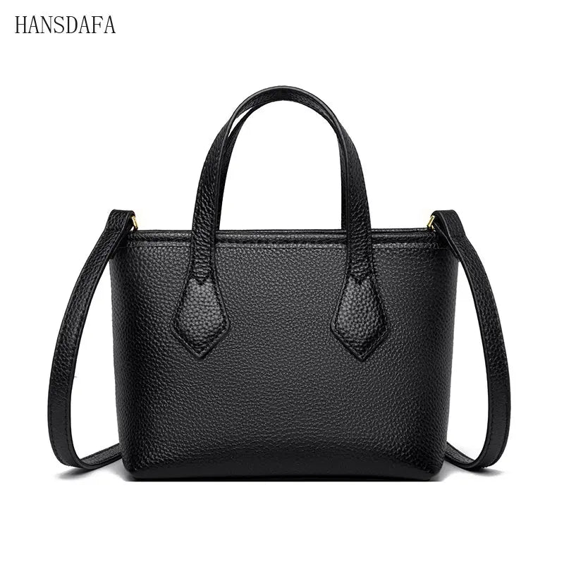 Women's Leather Shoulder Crossbody Bag Solid Cow Leather Handbag