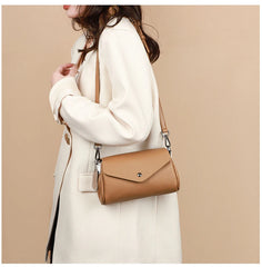 Vintage Cowhide Crossbody Bag for Women
