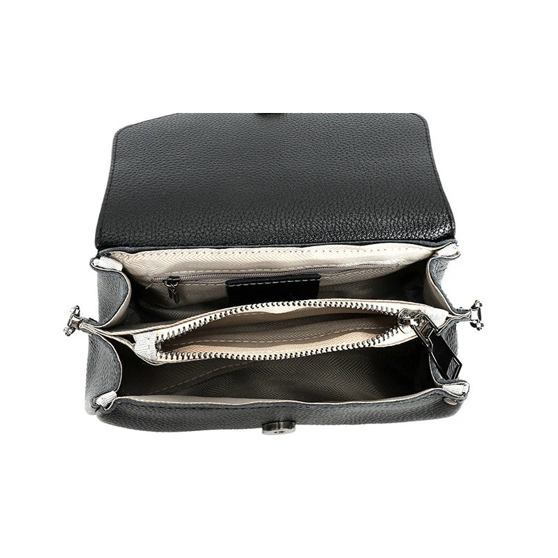 Vintage Cowhide Crossbody Bag for Women