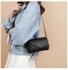 Vintage Cowhide Crossbody Bag for Women