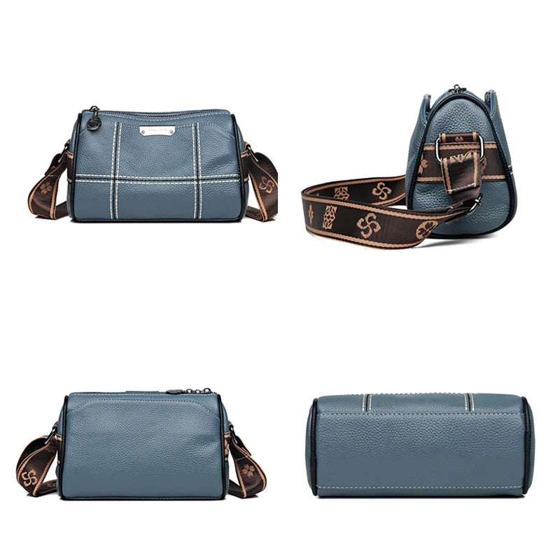 Women's Leather Shoulder Crossbody Bag Handbag