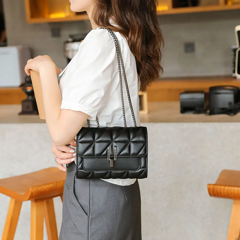High Chain Shoulder Bag Women Crossbody Classic Small Purses Ladies Messenger Ba