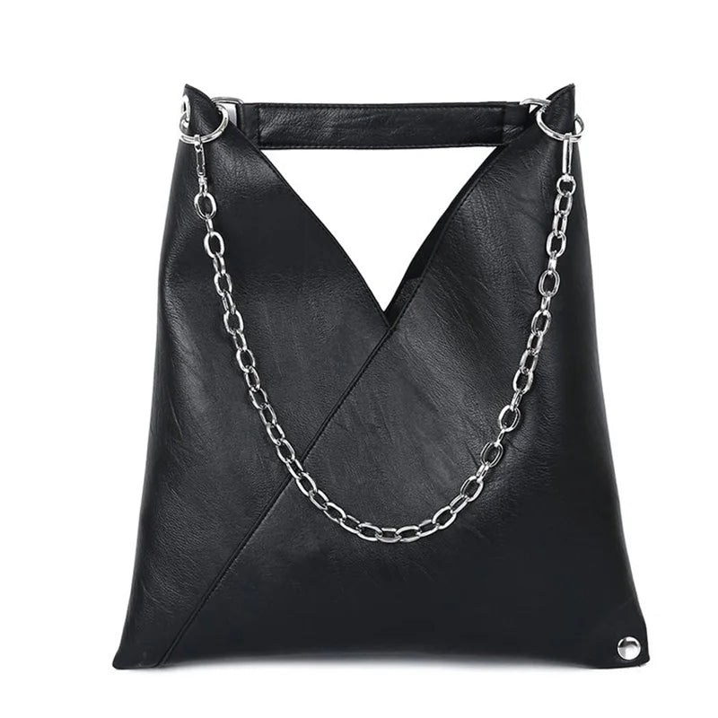 High Capacity Women's Leather Shoulder Bag Handbag