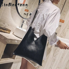 High Capacity Women's Leather Shoulder Bag Handbag
