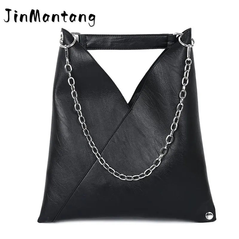 High Capacity Women's Leather Shoulder Bag Handbag