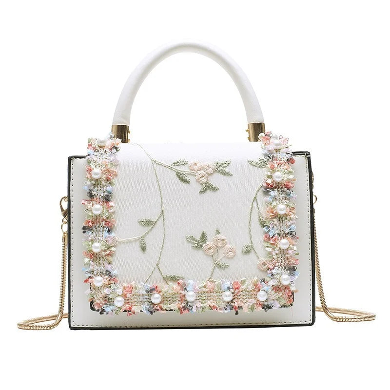 High Ladies Lace Handbag Spring Messenger Women's Bag Chain Shoulder B