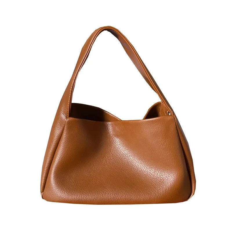 Litchi Pattern Handbag Casual Shoulder Bag