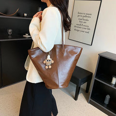 Large Capacity Shoulder Bags For Women Totes Handbags PU Leather
