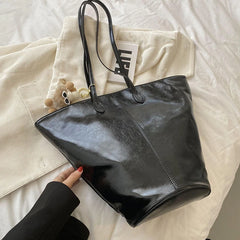 Large Capacity Shoulder Bags For Women Totes Handbags PU Leather