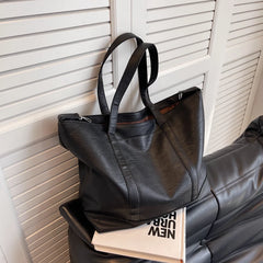 Large Capacity Soft Leather Women Bag Travel Shoulder Bag Tote Shopper Handbag