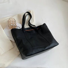 Large Capacity Soft Leather Women Bag Travel Shoulder Bag Tote Shopper Handbag