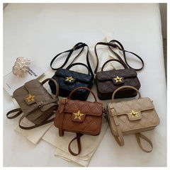 High Lattice Bags Women's Handbags Five-pointed Star Lock