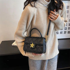 High Lattice Bags Women's Handbags Five-pointed Star Lock