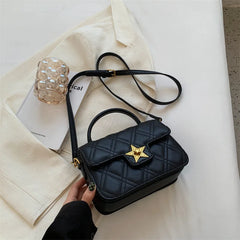 High Lattice Bags Women's Handbags Five-pointed Star Lock