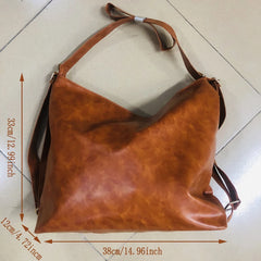 Women Leather Travel Backpack Large Capacity Shoulder Bags Tote Sac A Dos