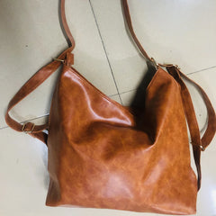 Women Leather Travel Backpack Large Capacity Shoulder Bags Tote Sac A Dos