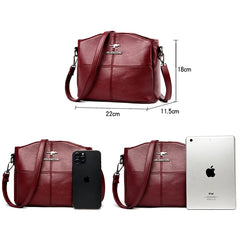 Small Leather Crossbody Bag Women Shoulder Messenger Bags