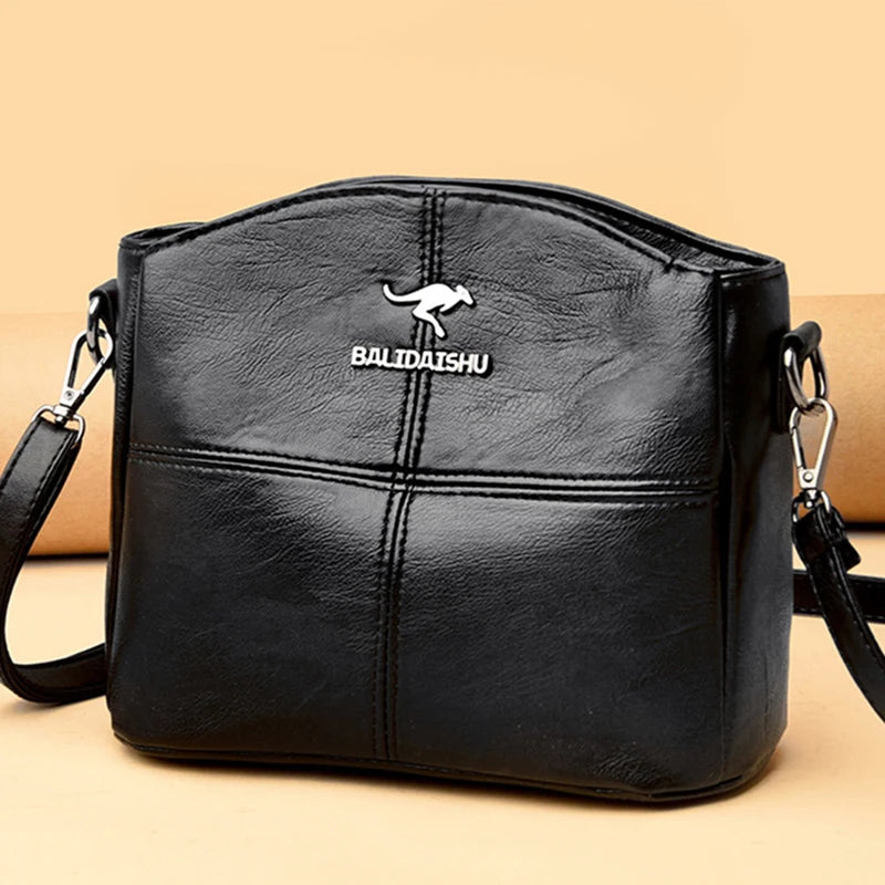 Small Leather Crossbody Bag Women Shoulder Messenger Bags