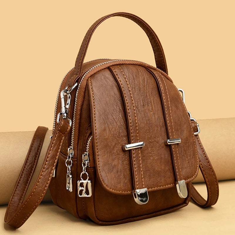 High Leather Handbag Women Bags Casual Tote Crossbody Bags