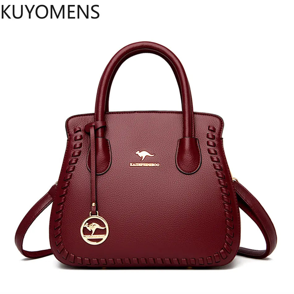 High Leather Handbags Purses Women Bags Ladies Shoulder Crossbody Bags