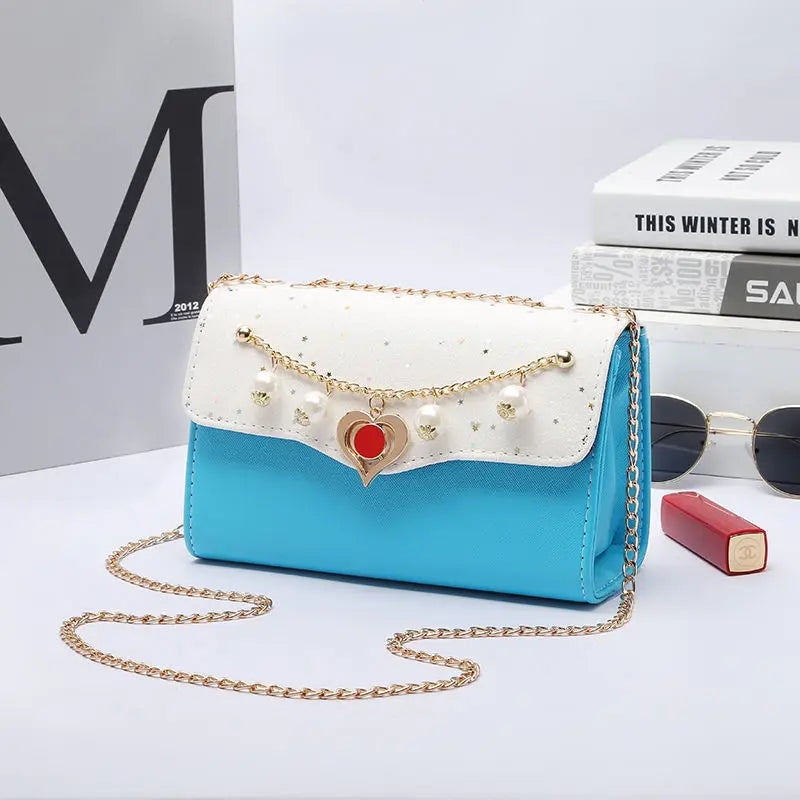 Vintage Leather Messenger Bag for Women Crossbody Clutch Purse