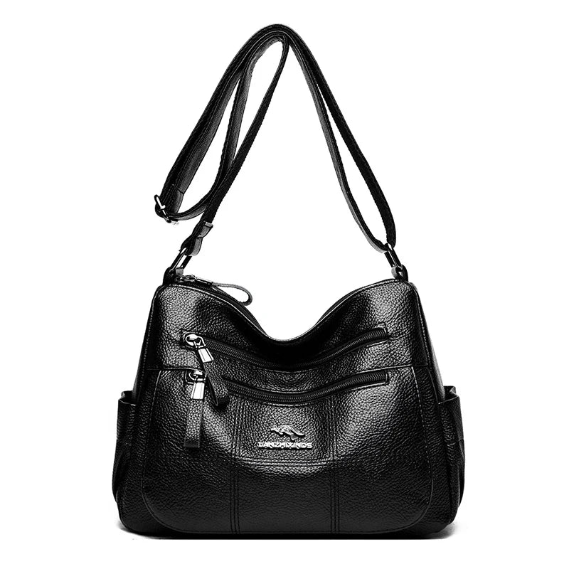 Leather Crossbody Bags for Women Handbags High Messenger Bag