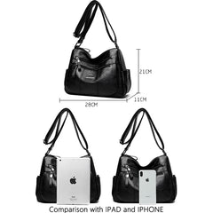 Leather Crossbody Bags for Women Handbags High Messenger Bag