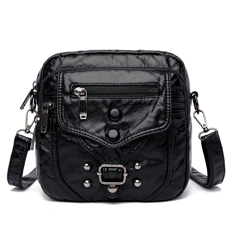 Casual Small Leather Crossbody Handbag Women's Shoulder Bag