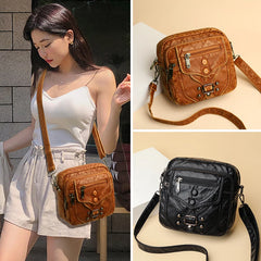 Casual Small Leather Crossbody Handbag Women's Shoulder Bag