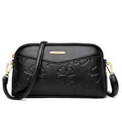 Women's Small Leather Shoulder Crossbody Bag Clutch Wallet Wristlet Purse Retro